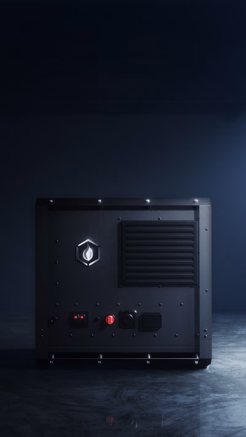 Black WaterCube 10 unit, front view