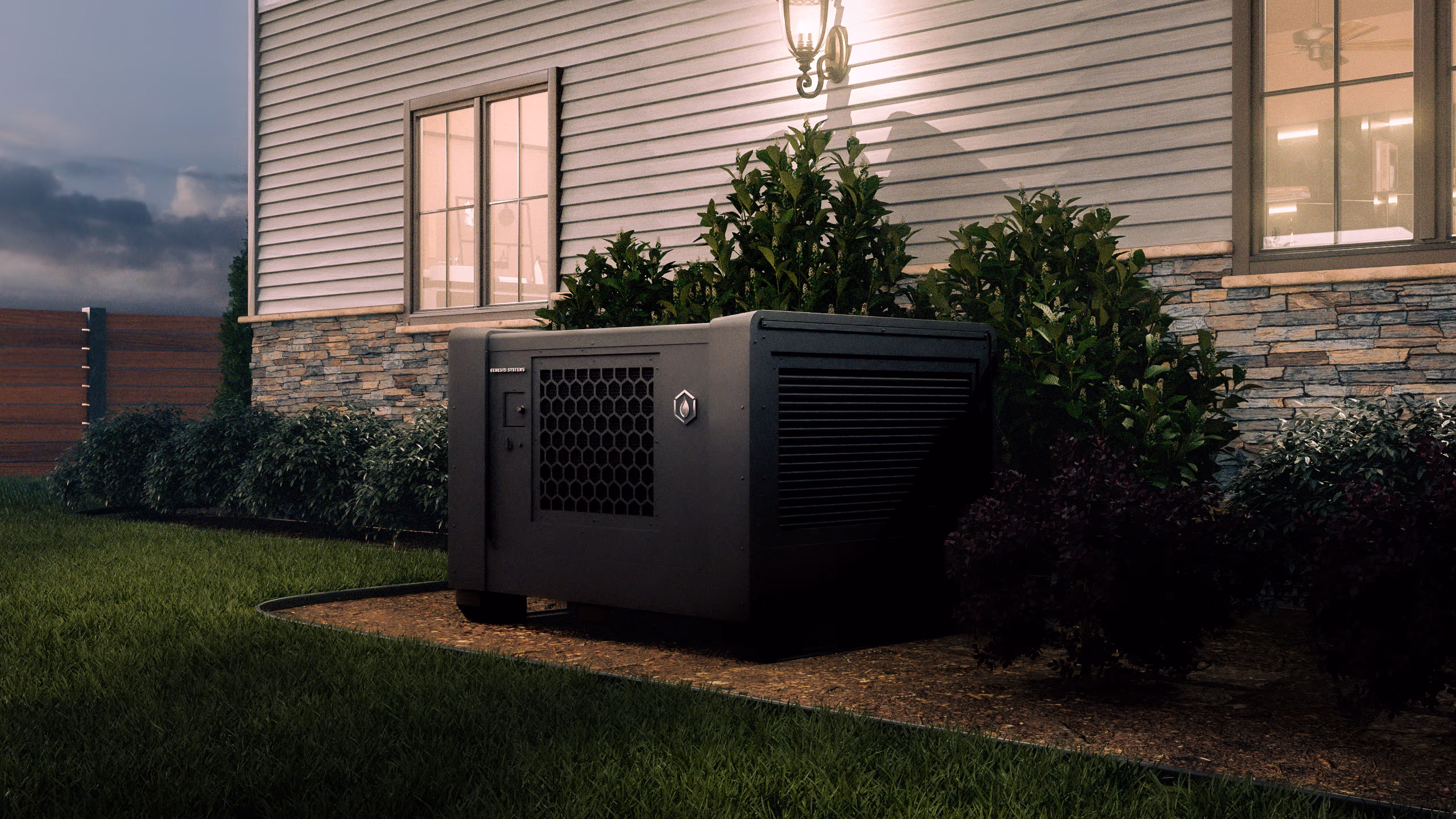 At 63 × 52 × 44 inches, the WaterCube 100 is designed to sit cleanly against a home or building exterior. Available in Black to complement your property. Built to last and built to stay an integral part of your home.