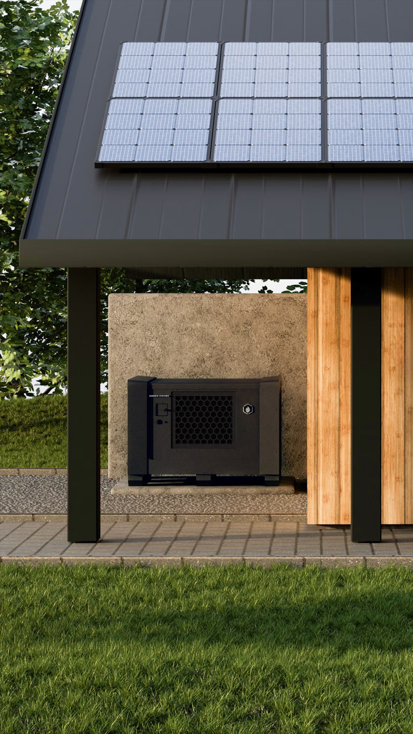 WaterCube installed outside a home