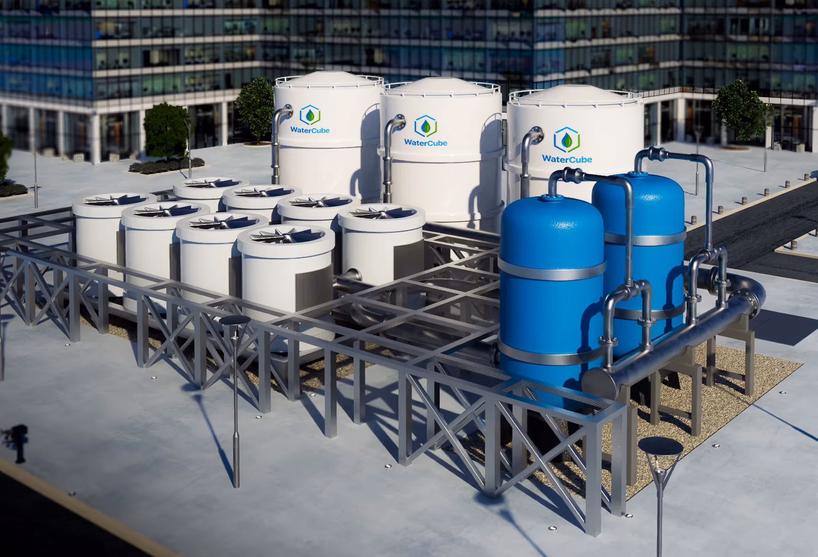 WaterCube Plant facility-scale water generation system