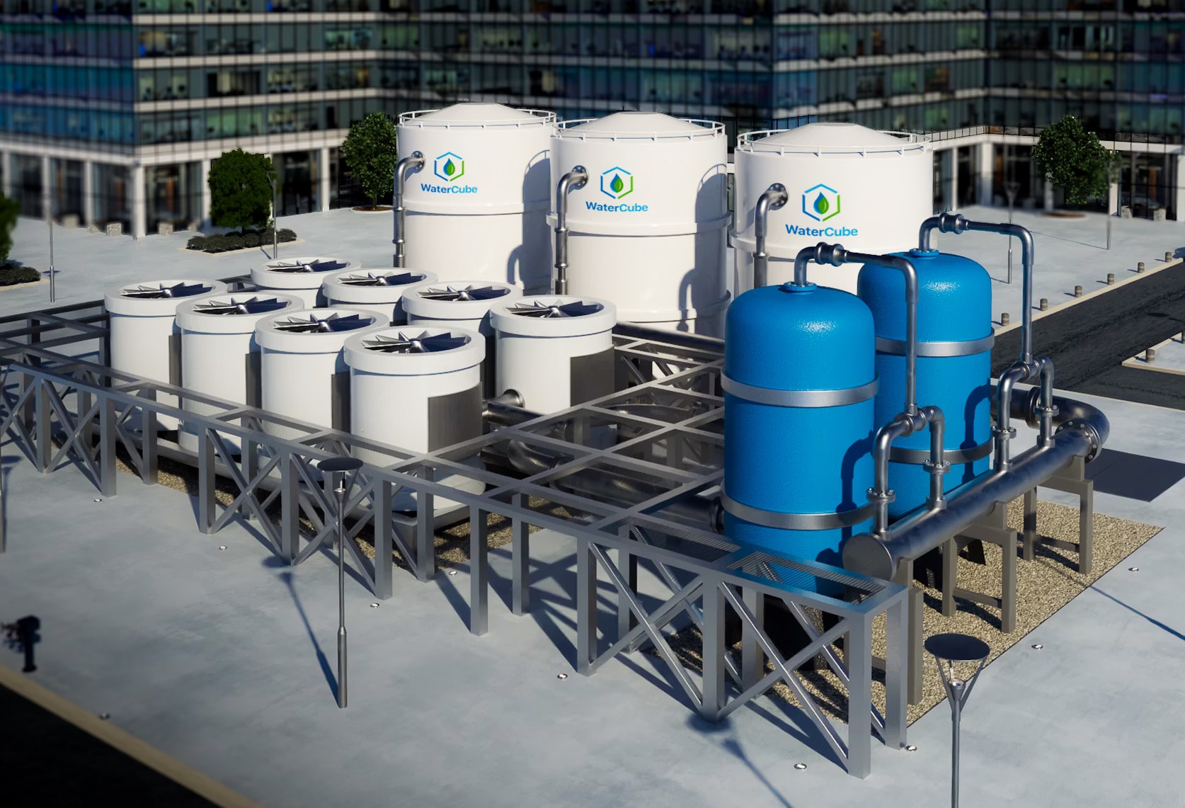 WaterCube Plant facility-scale water generation system